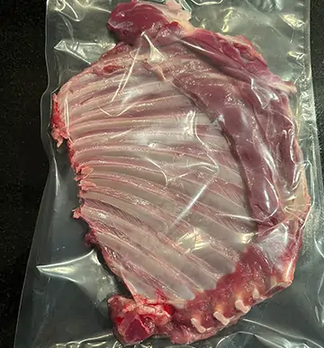 Widok mięsa baraniego