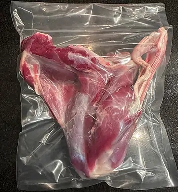 Widok mięsa baraniego