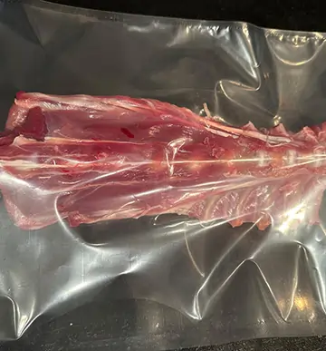 Widok mięsa baraniego